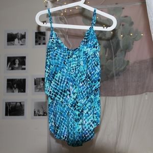 Blue Tankini Top